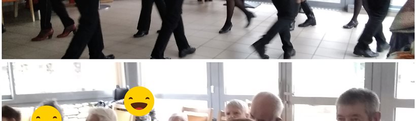 La troupe "Danse Passion" a fait dansé les résidents cet après-midi